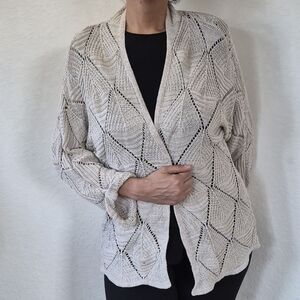 Maurice, Open Knit Cotton Cardigan